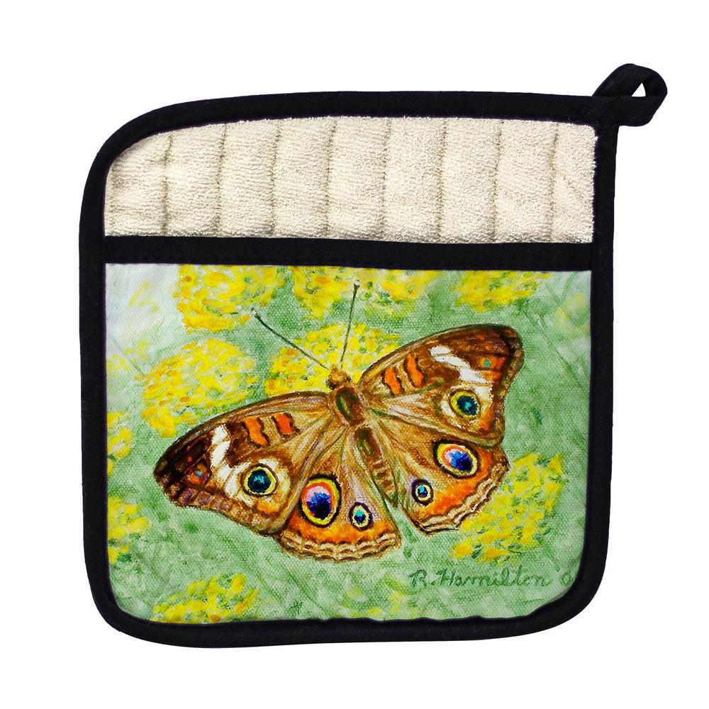 Buckeye Butterfly Pot Holder. Picture 1