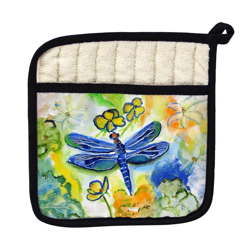 Dragonfly's Garden Pot Holder. Picture 1
