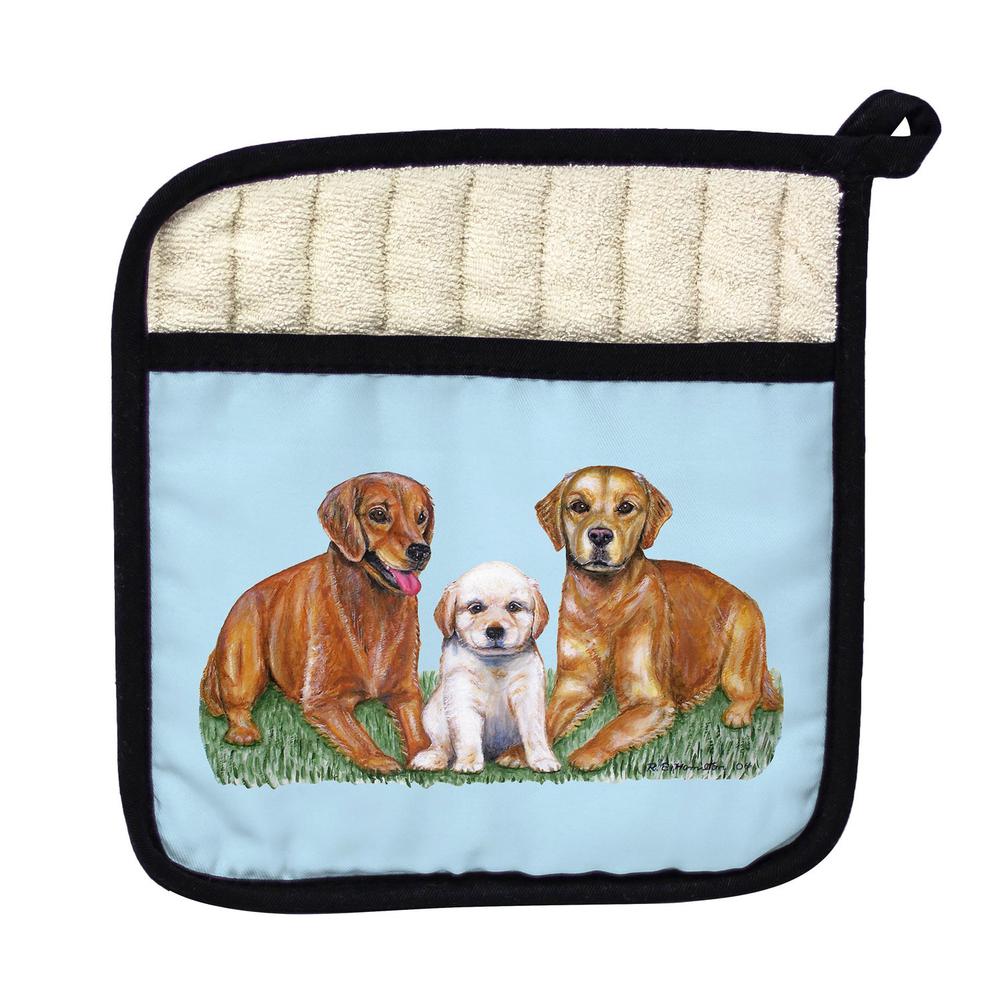 Golden Retrievers Pot Holder. Picture 1