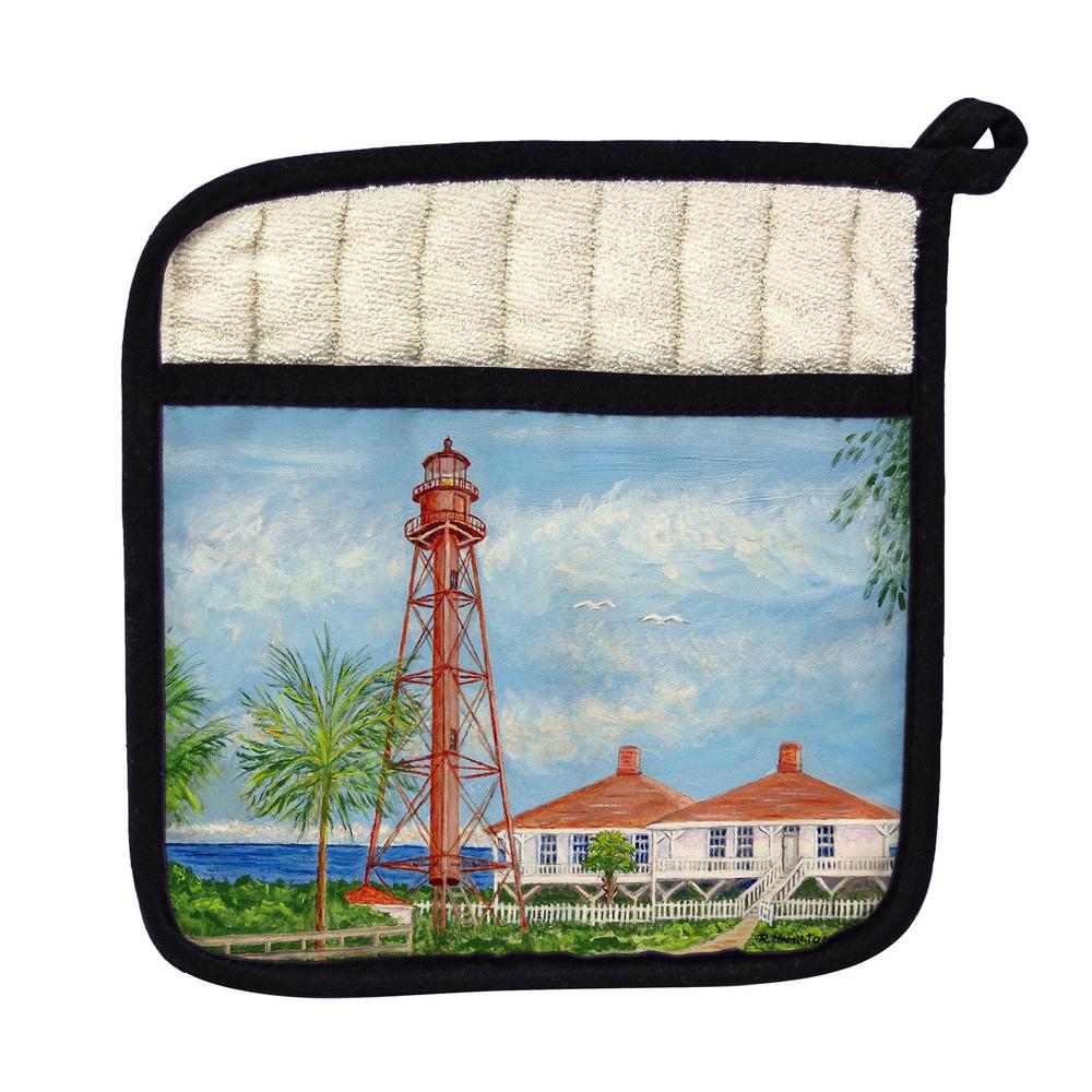 Sanibel Lighthouse, FL Pot Holder. Picture 1