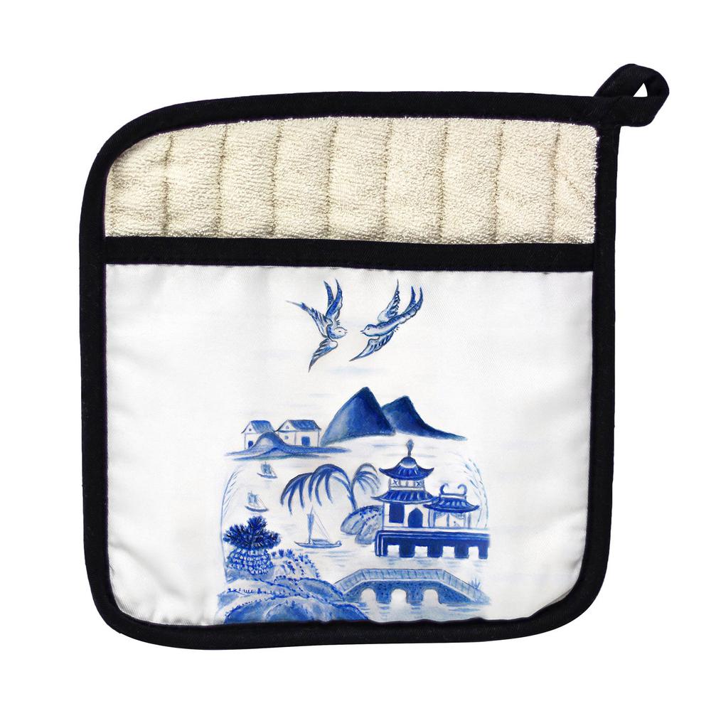 Canton Scene Pot Holder. Picture 1