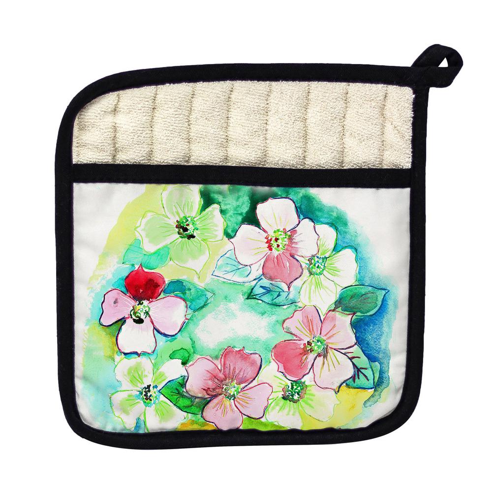 Flower Wreath Pot Holder. Picture 1