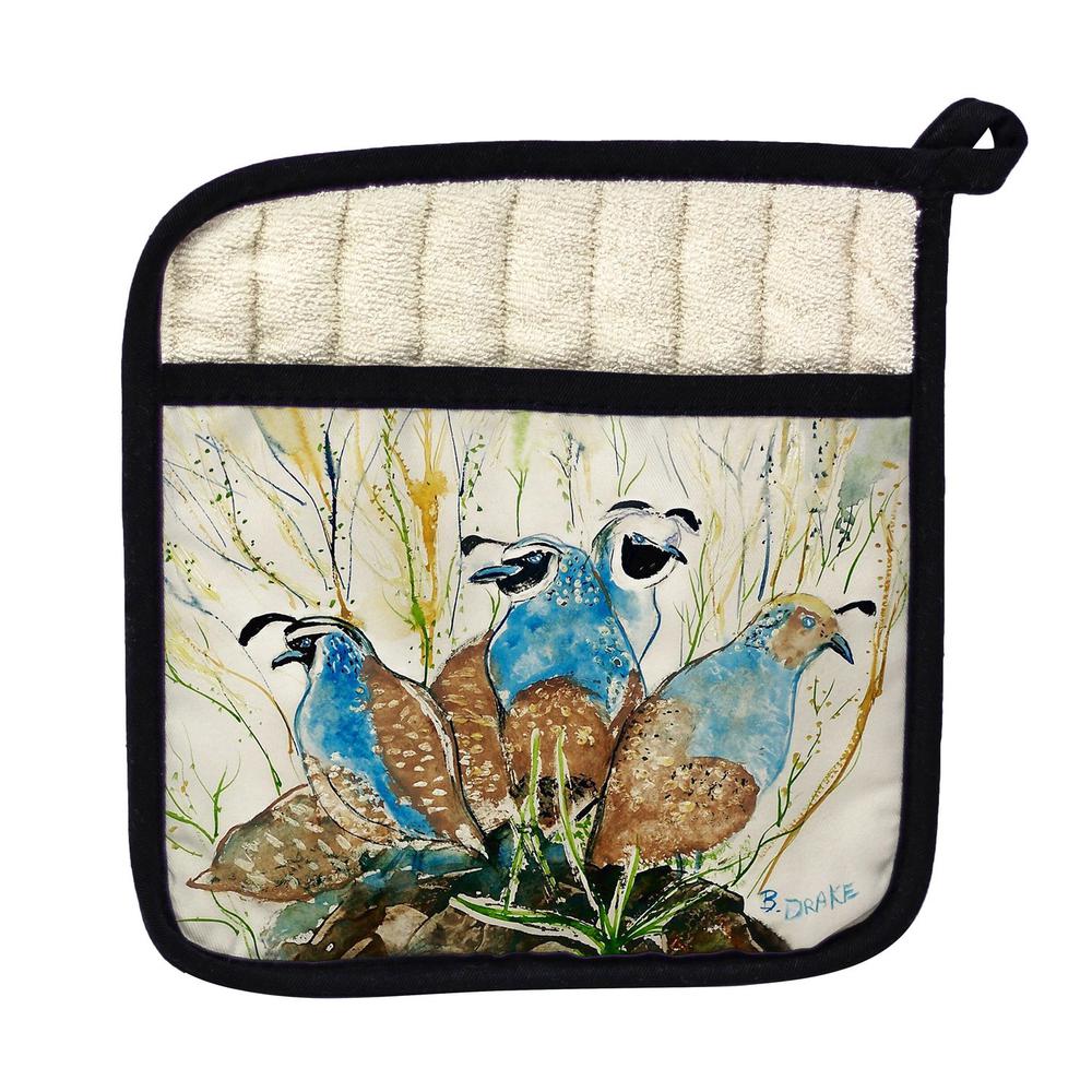 Partridges Pot Holder. Picture 1