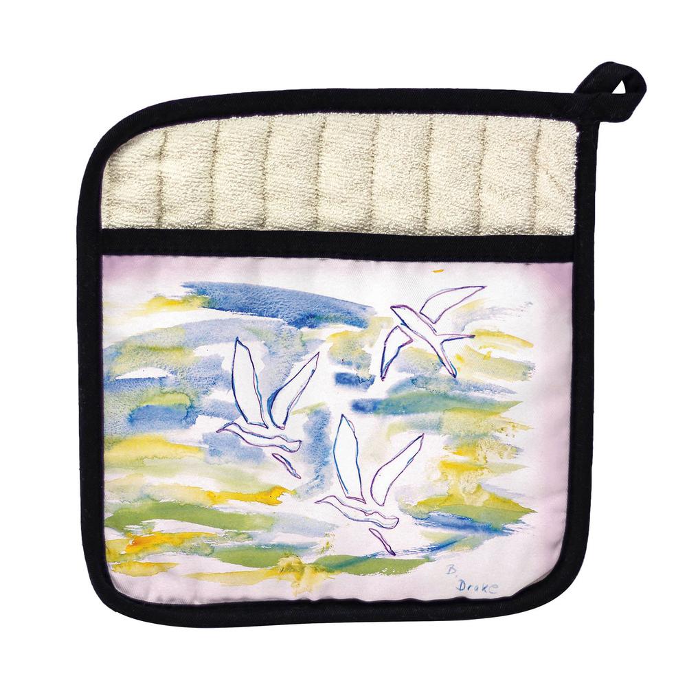 Three Gulls Pot Holder. Picture 1