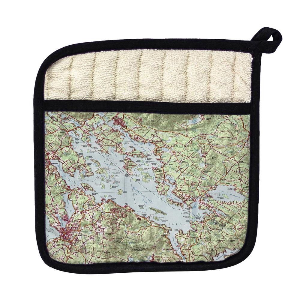 Lake Winnipesaukee, NH Nautical Map Pot Holder. Picture 1