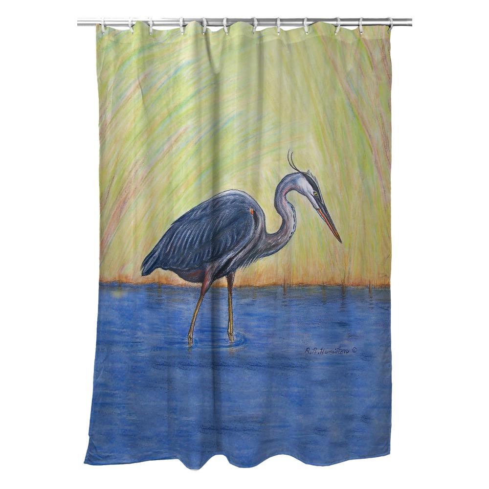 Blue Heron Shower Curtain. Picture 1