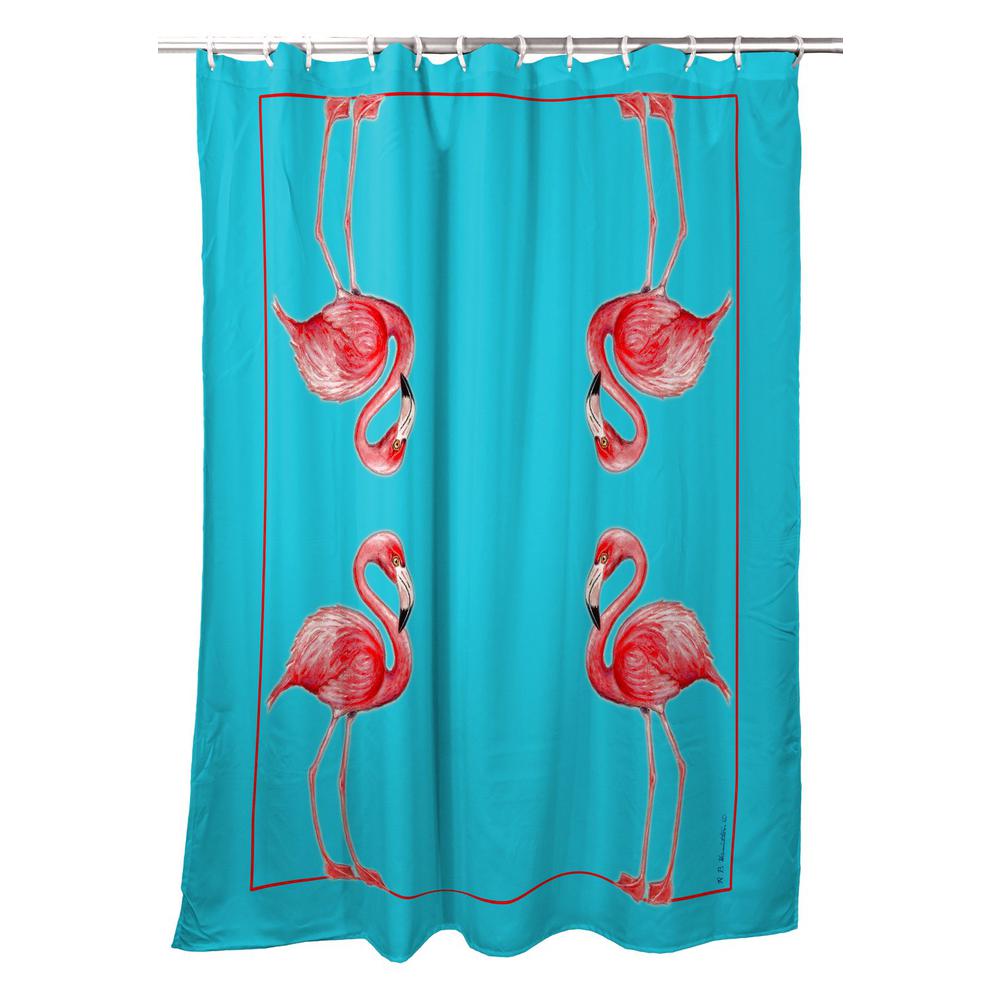 Flamingos Shower Curtain. Picture 1