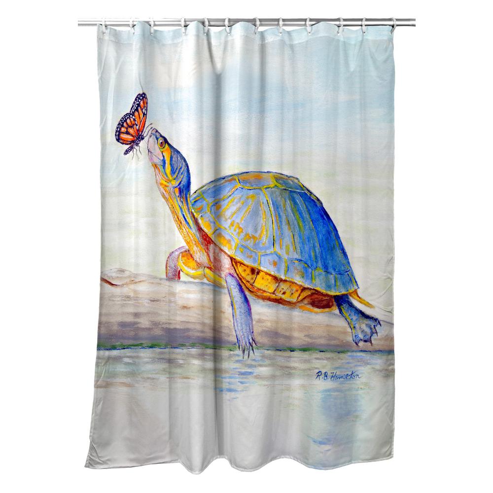 Communicating Shower Curtain. Picture 1