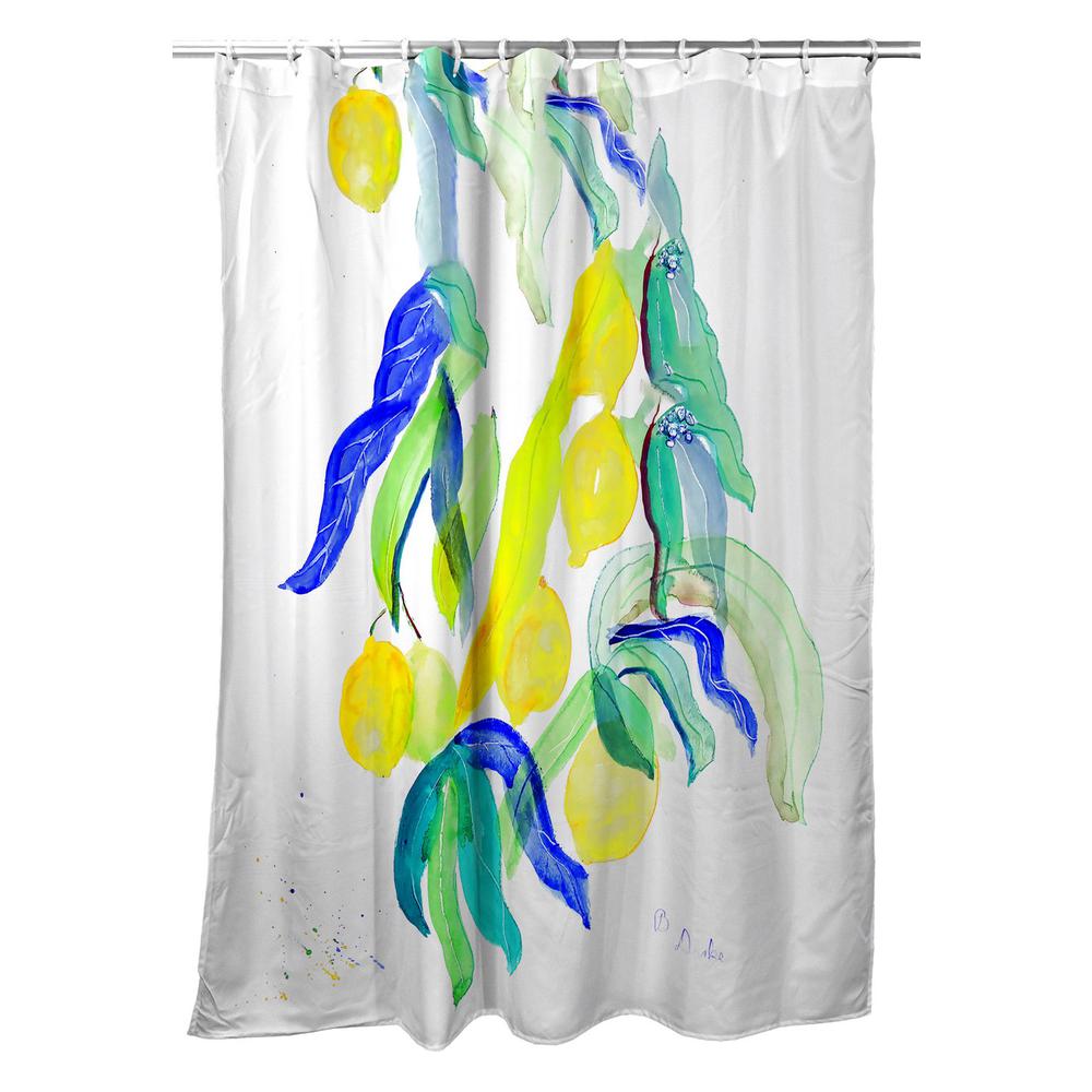 Lemon Tree Shower Curtain. Picture 1