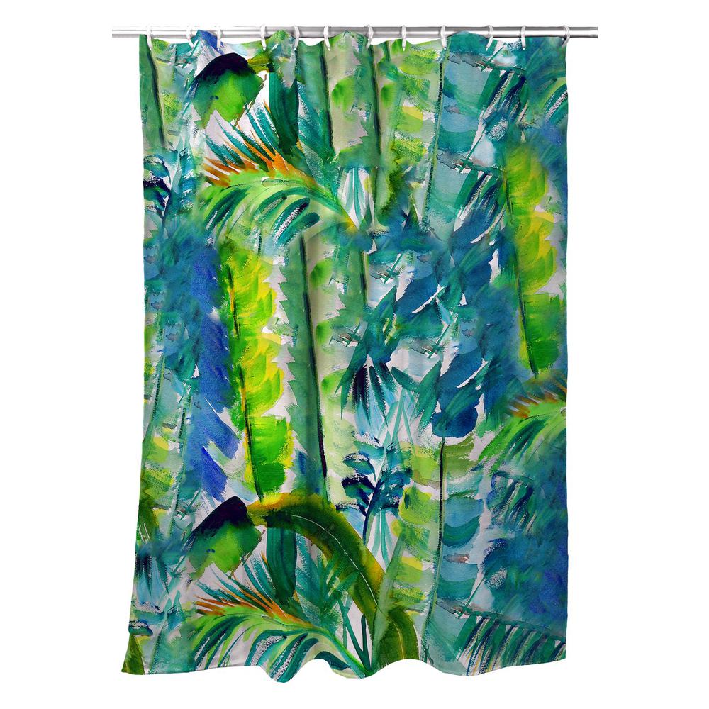 Jungle Greens Shower Curtain. Picture 1