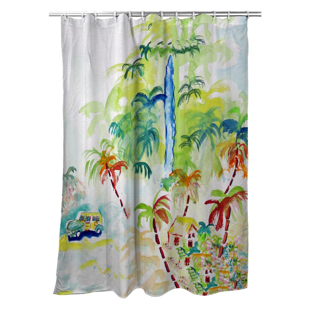 Colorful Palms Shower Curtain. Picture 1