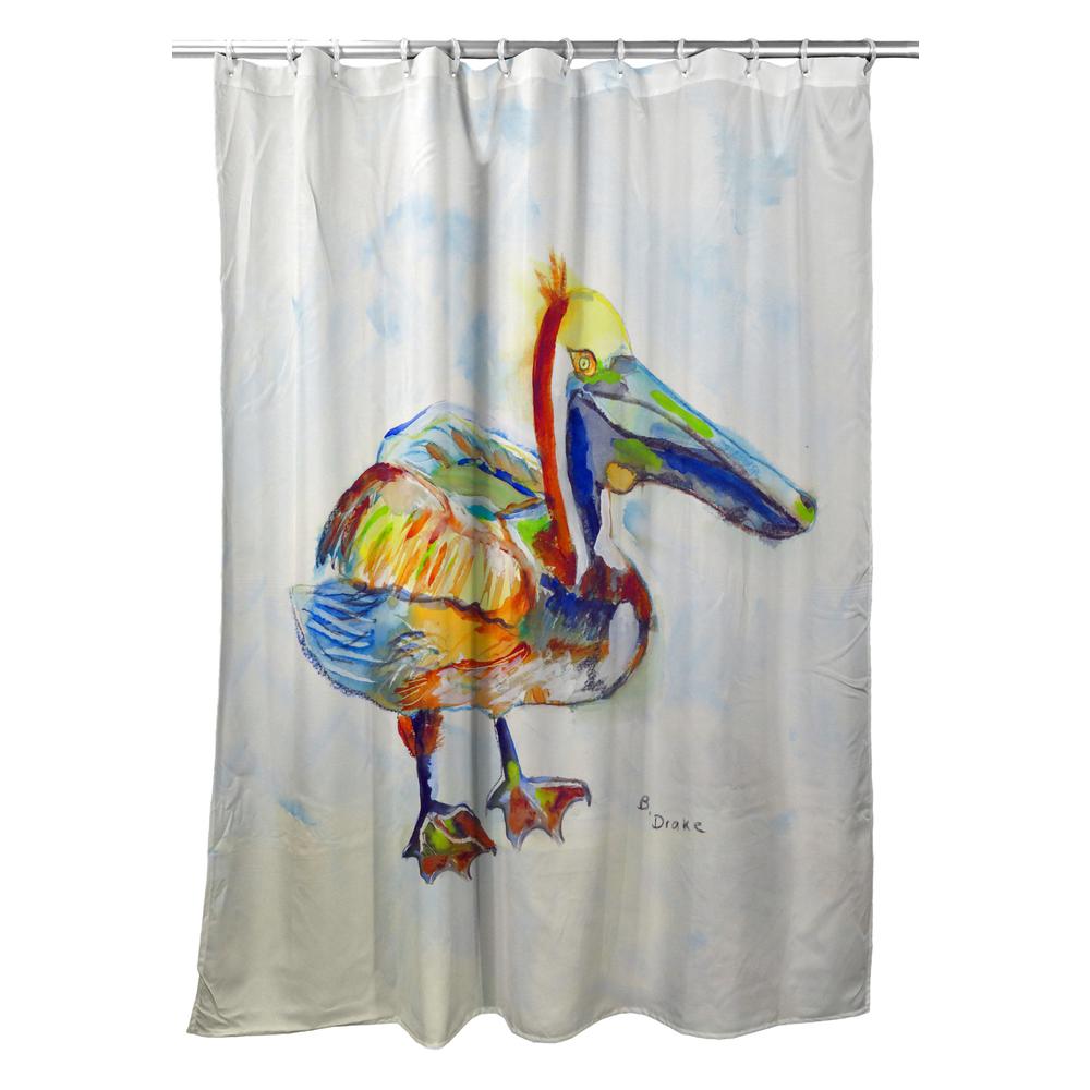 Heathcliff Pelican Shower Curtain. Picture 1
