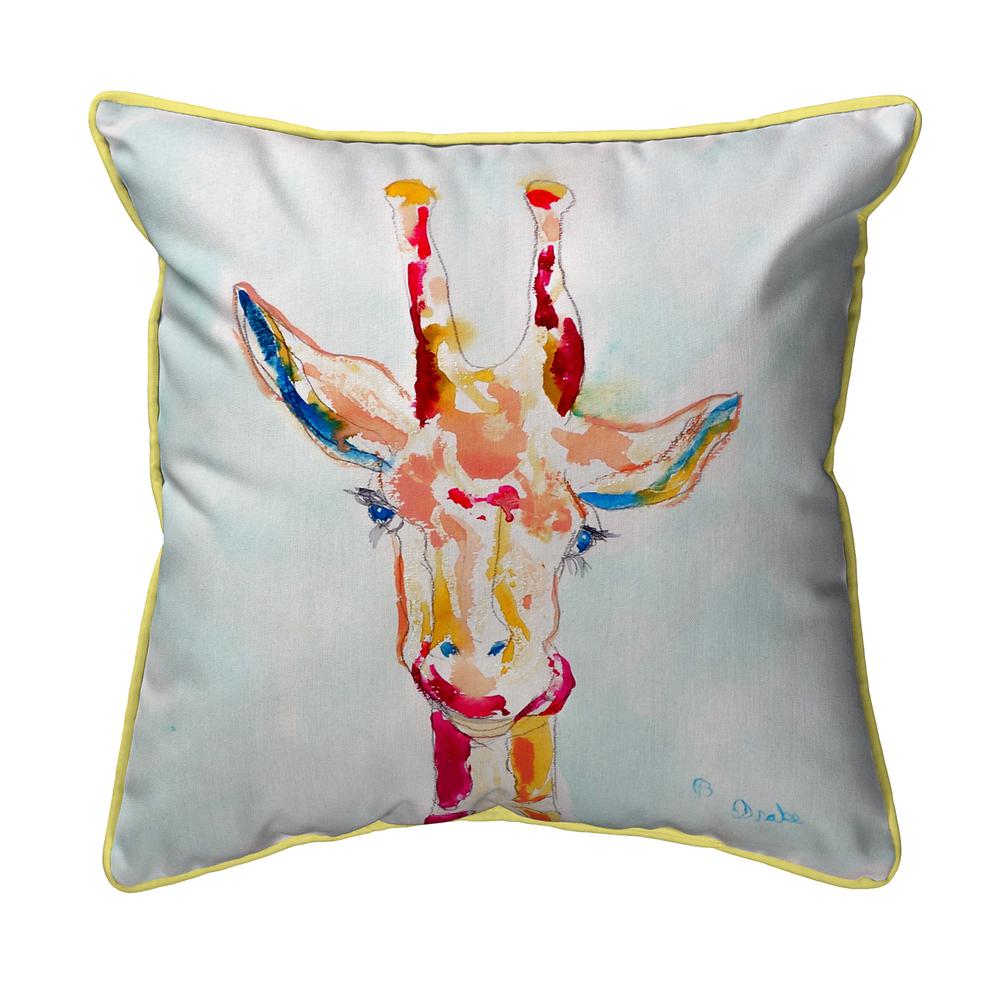 Giraffe Small Indoor/Outdoor Pillow 12x12. Picture 1