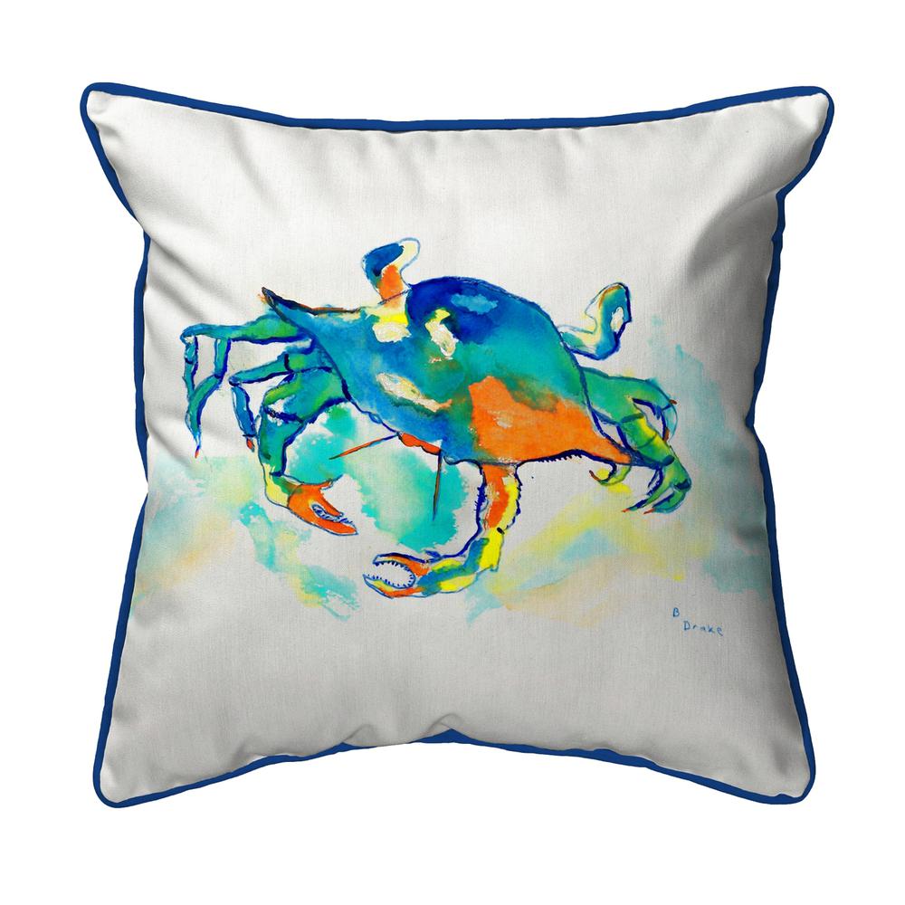 Orange Crab Small Indoor/Outdoor Pillow 12x12. Picture 1