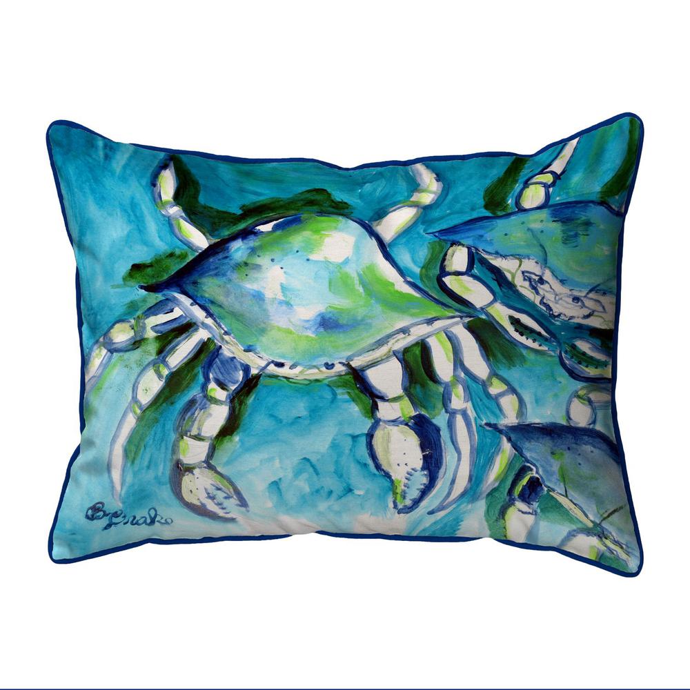 White Crabs Small Pillow 11x14. Picture 1