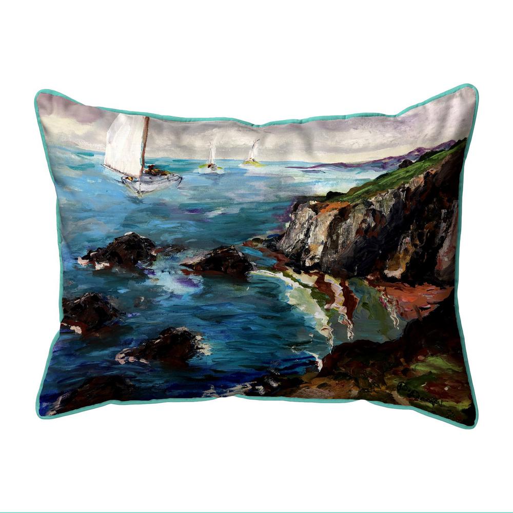 Sailing the Cliffs 11x14 Small Indoor/Outdoor Pillow. Picture 1