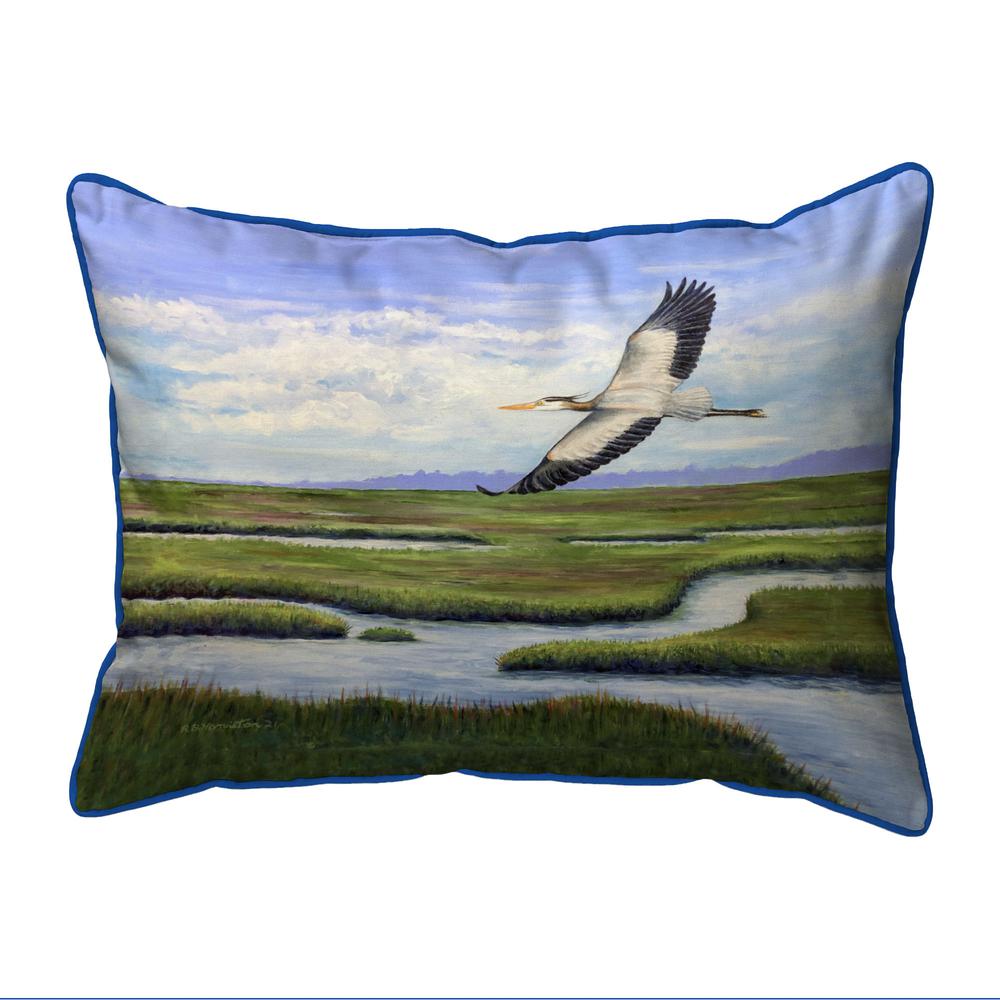 Marsh Flying Small Indoor/Outdoor Pillow 11x14. Picture 1