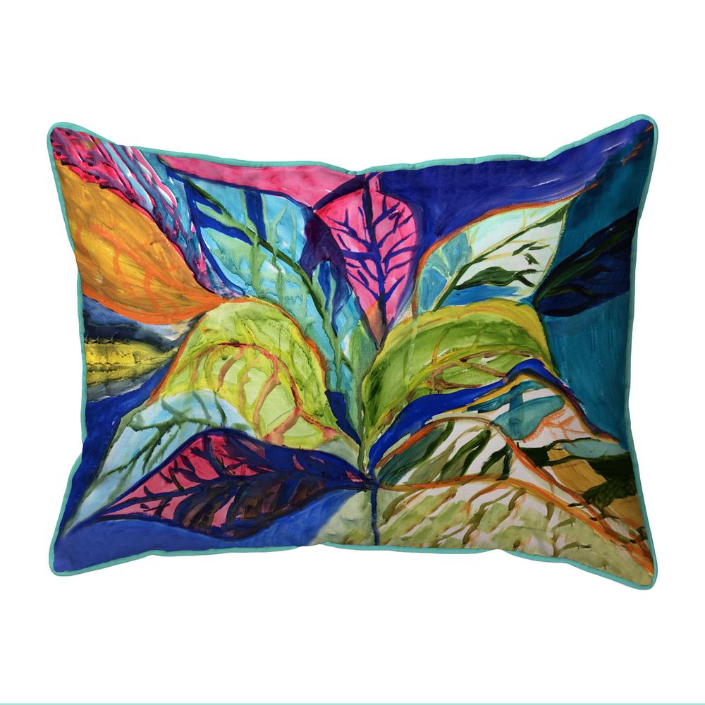 Summer Leaves Small Indoor/Outdoor Pillow 11x14. Picture 1
