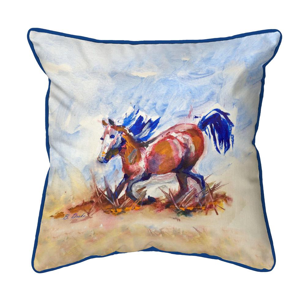 Betsy's Wild Horse Small Indoor/Outdoor Pillow 12x12. Picture 1