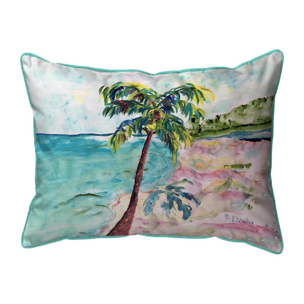 Palm & Coast Small Indoor/Outdoor Pillow 11x14. Picture 1