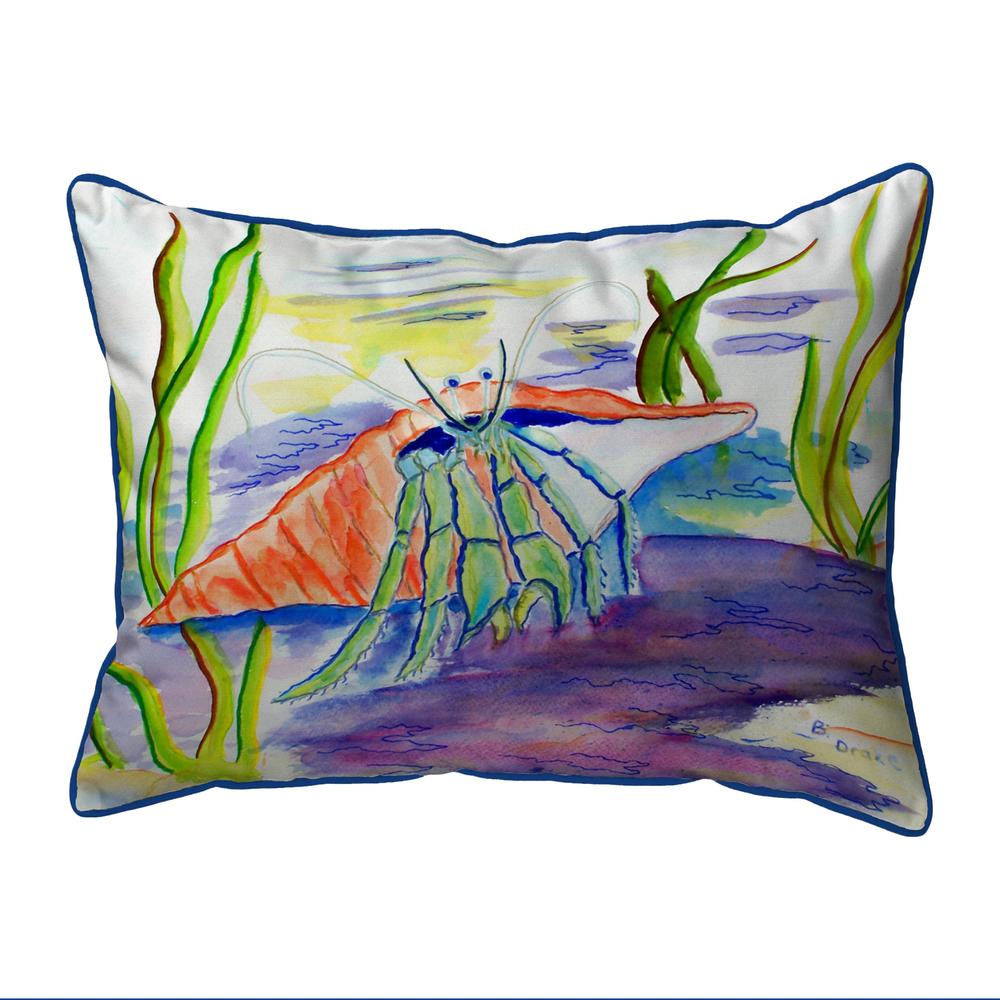 Hermit Crab Small Indoor/Outdoor Pillow 11x14. Picture 1