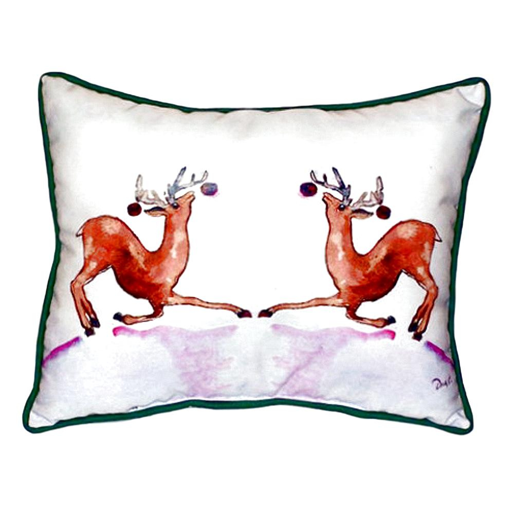 Dancing Deer Small Indoor/Outdoor Pillow 11x14. Picture 1