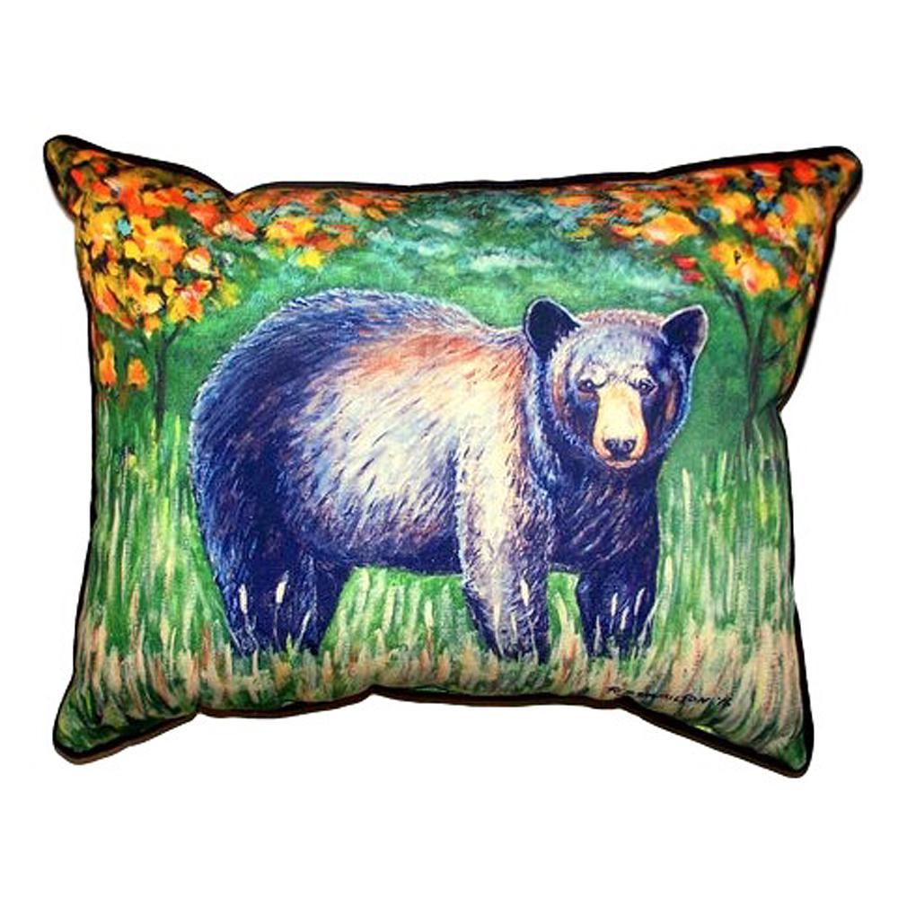 Black Bear Small Indoor/Outdoor Pillow 11x14. Picture 1