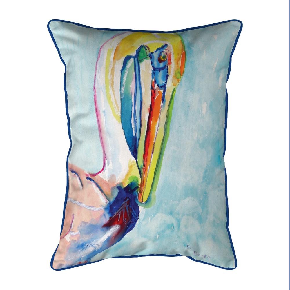 Pelican Head Small Indoor/Outdoor Pillow 11x14. Picture 1
