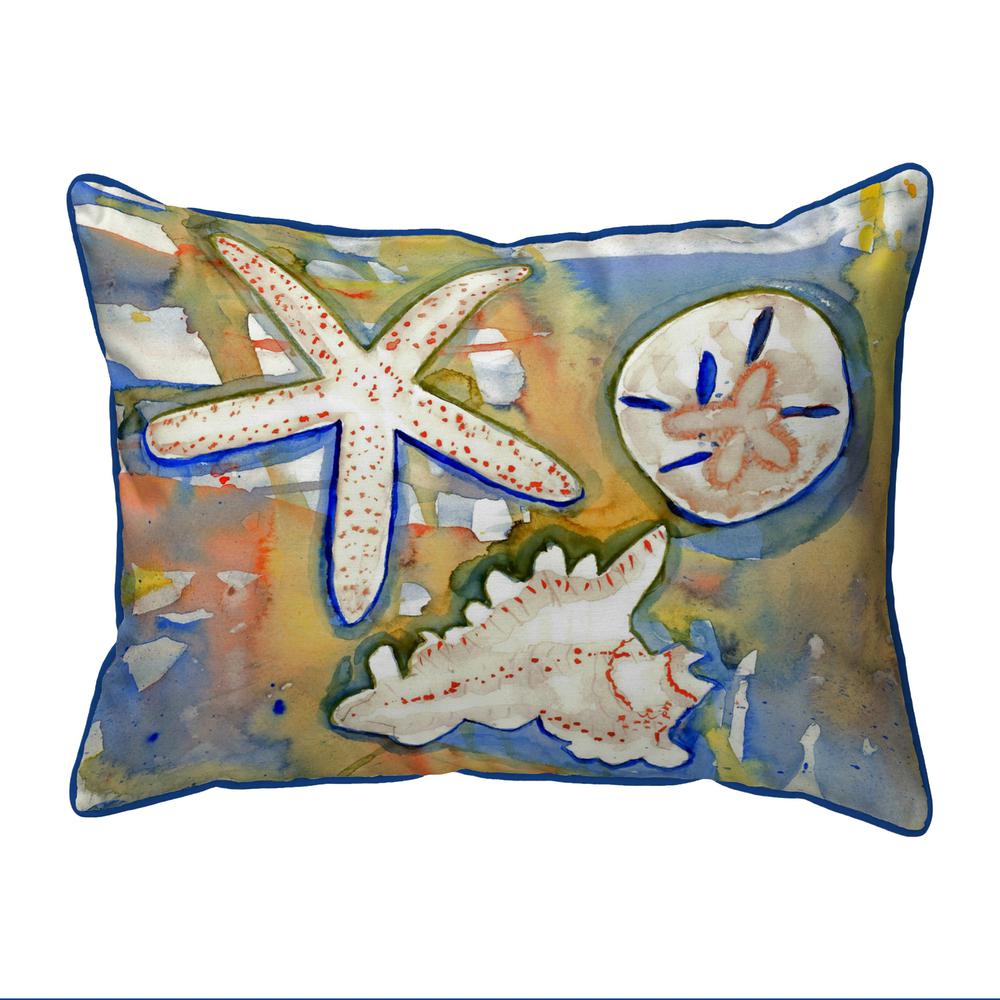 Beach Treasures Small Indoor/Outdoor Pillow 11x14. Picture 1