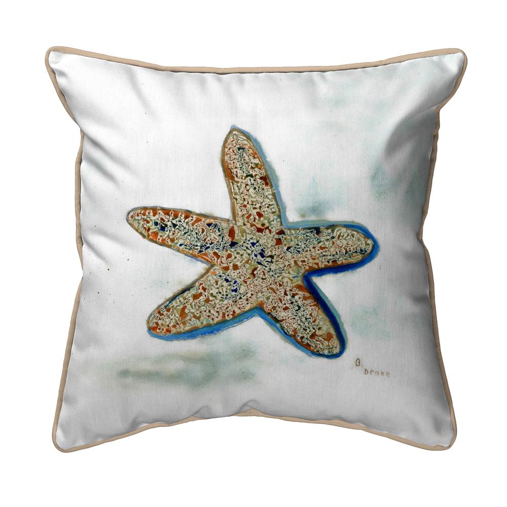 Betsy's Starfish Small Indoor/Outdoor Pillow 12x12. Picture 1