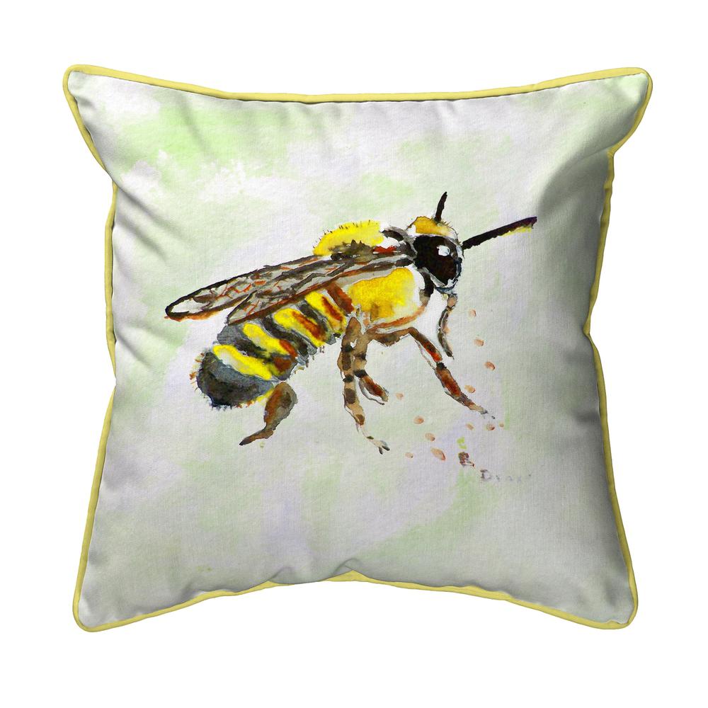Bee Small Indoor/Outdoor Pillow 12x12. Picture 1