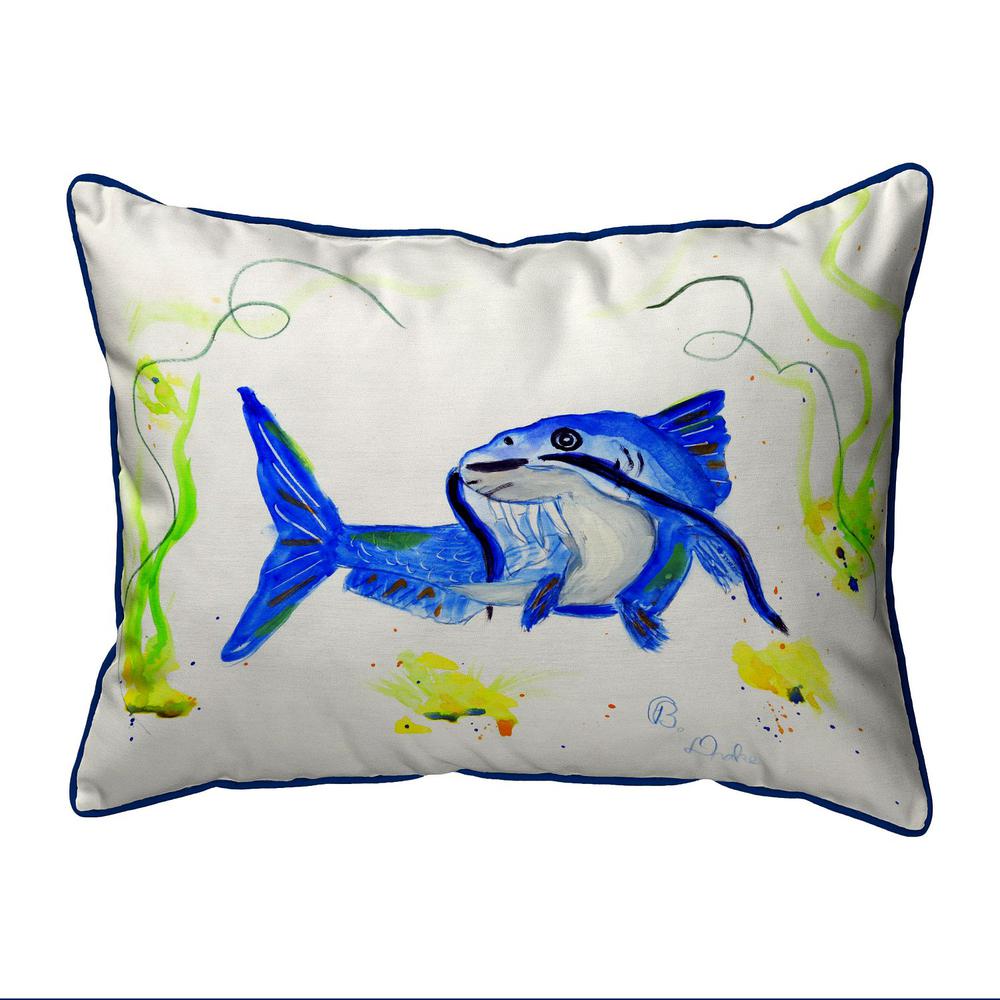 Betsy's Catfish Small Indoor/Outdoor Pillow 11x14. Picture 1