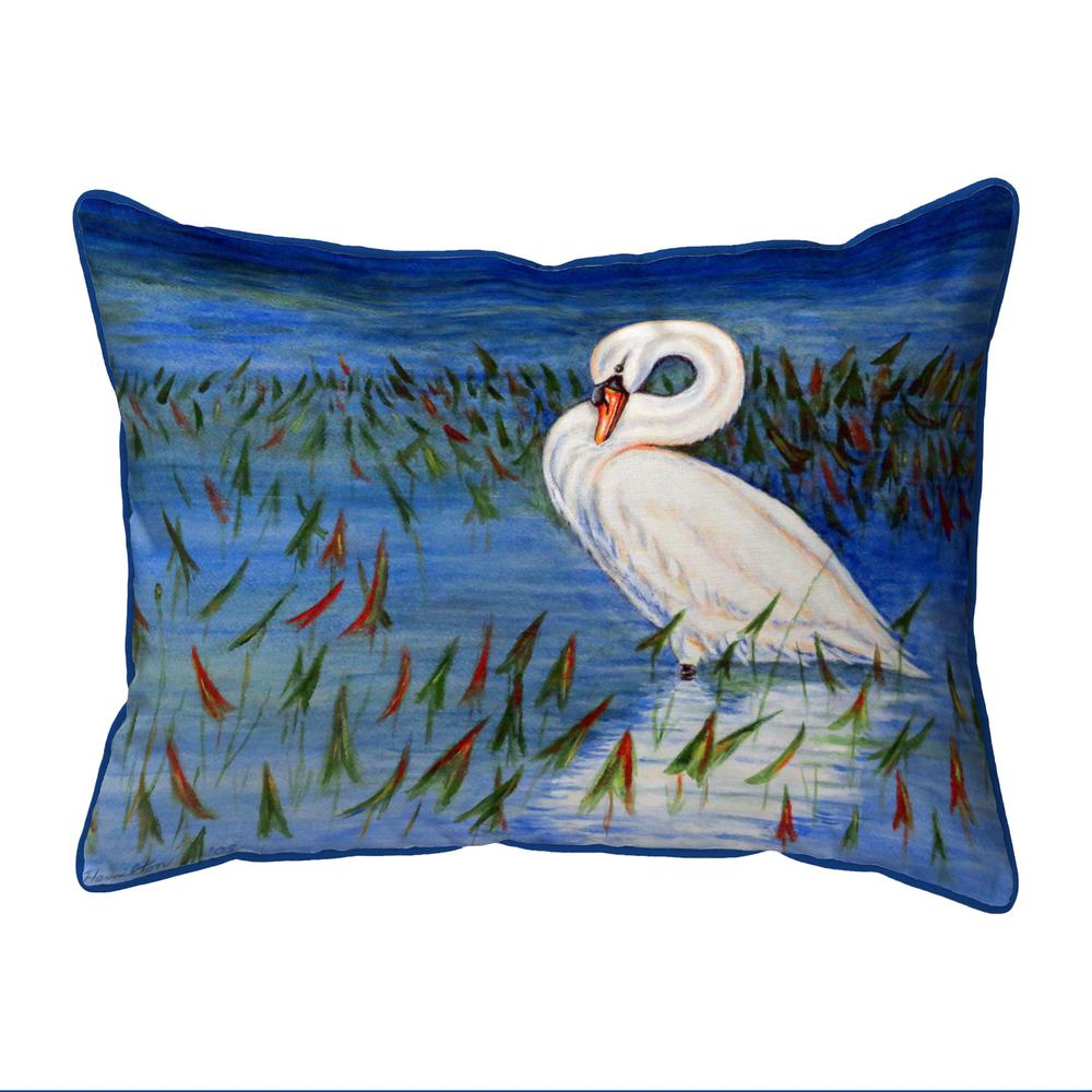 Mute Swan Small Pillow 11x14. Picture 1