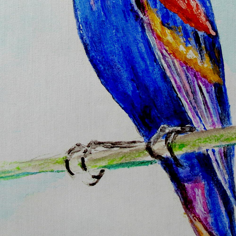 Blue Grosebeak Small Pillow 11x14. Picture 3