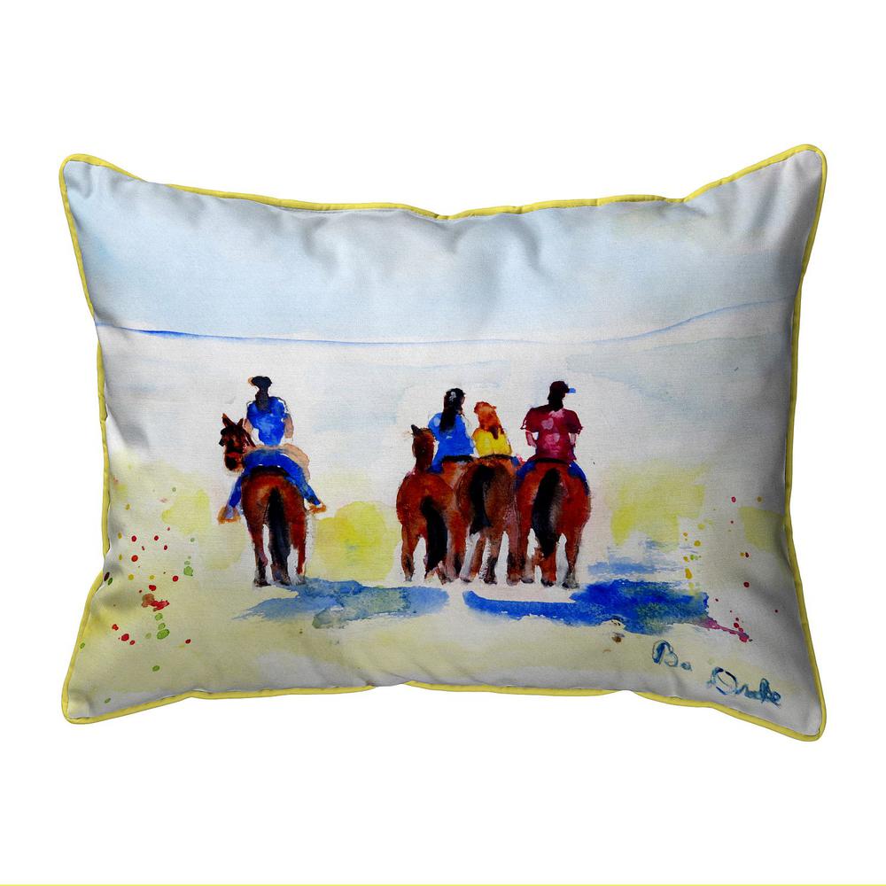 Beach Riders Small Indoor/Outdoor Pillow 11x14. Picture 1