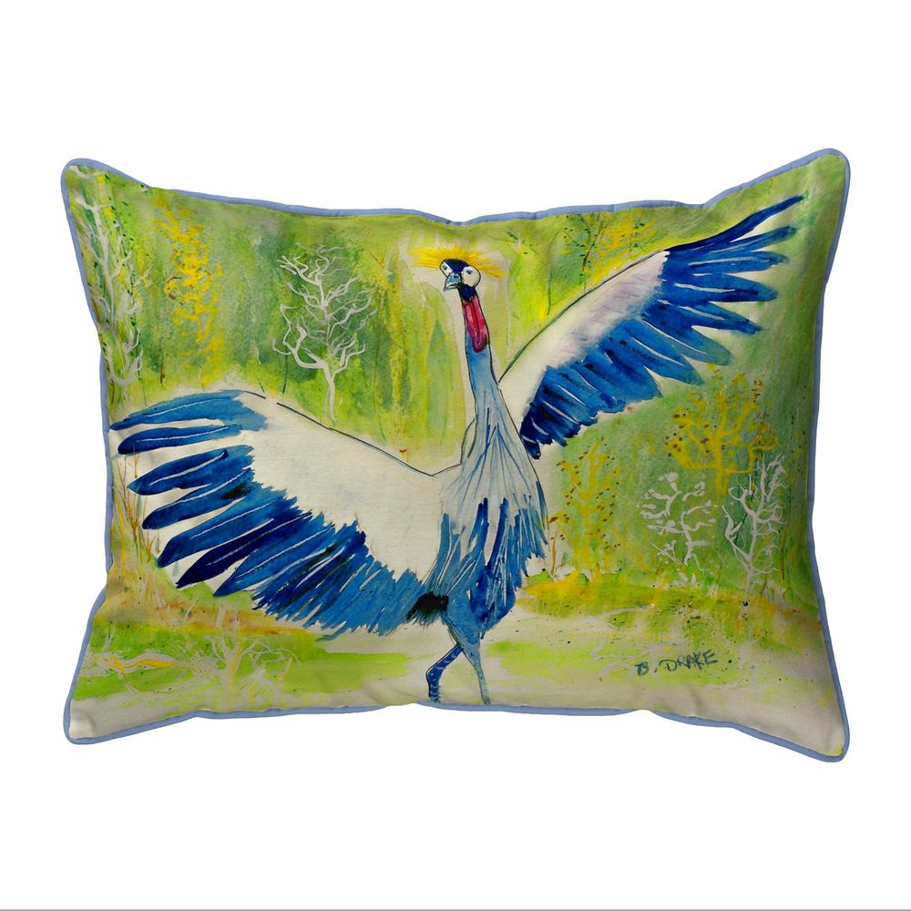 Dancing Crane Small Indoor/Outdoor Pillow 11x14. Picture 1