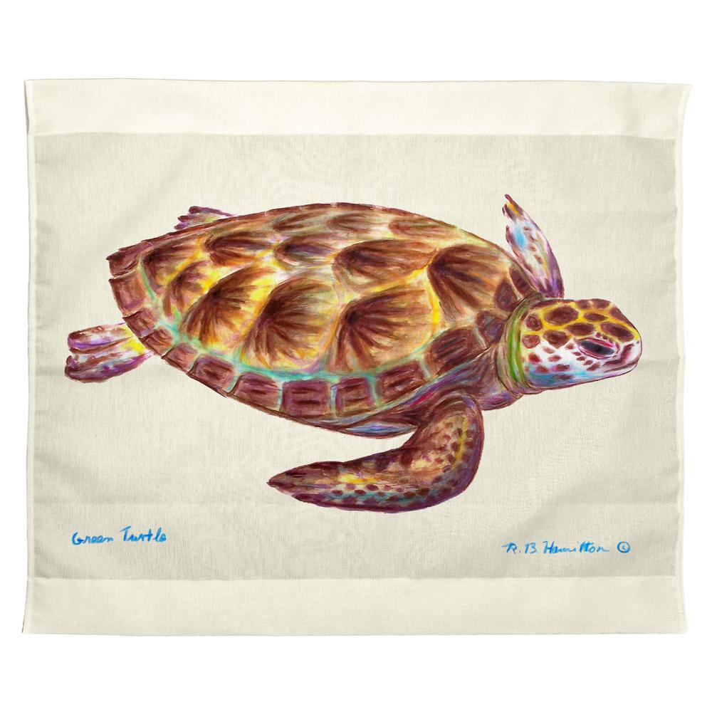 Green Sea Turtle Outdoor Wall Hanging 24x30. Picture 1