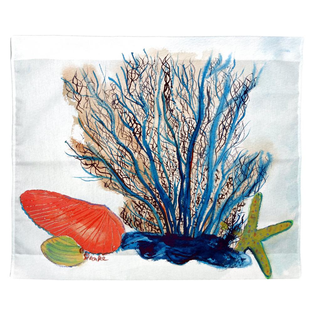 Coral & Seashells Outdoor Wall Hanging 24x30. Picture 1