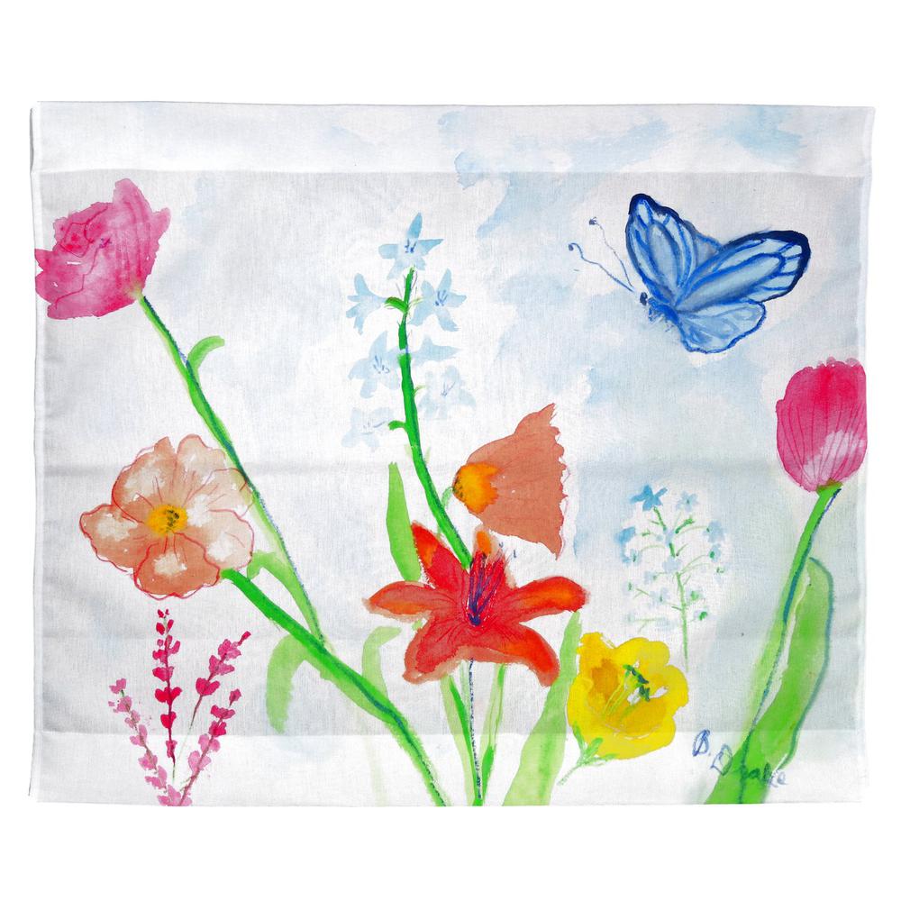 Pastel Garden Outdoor Wall Hanging 24x30. Picture 1