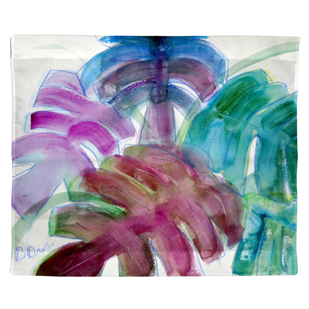 Monstera Leaves Outdoor Wall Hanging 24x30. Picture 1