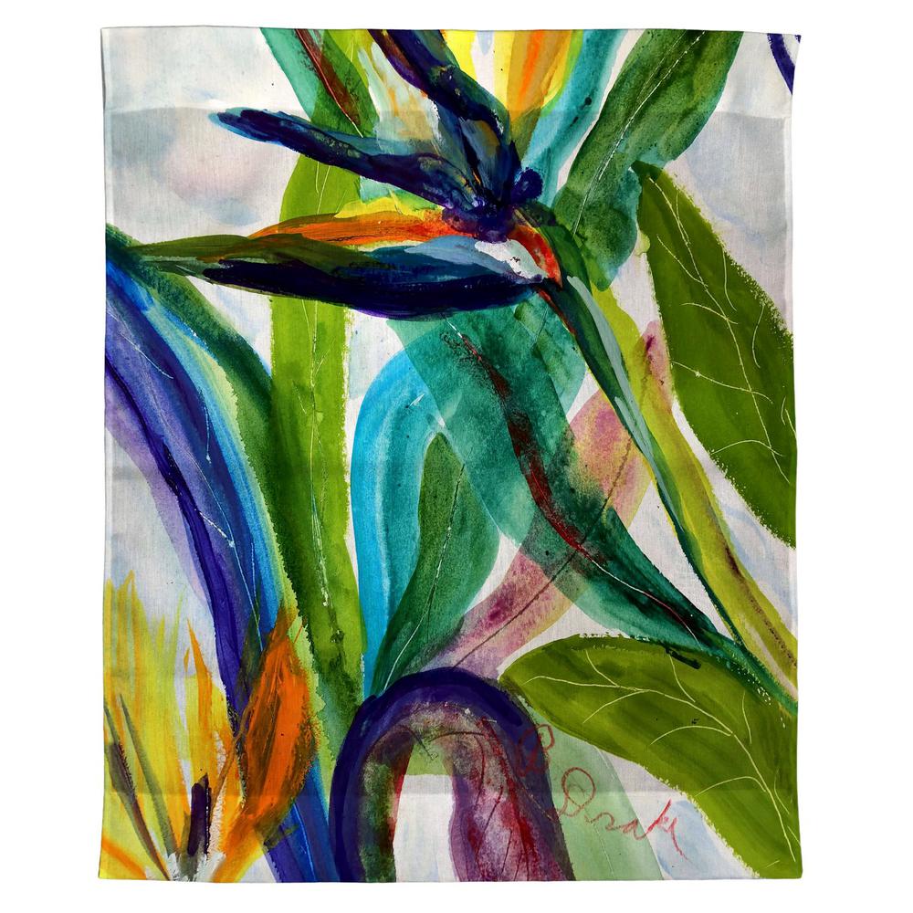 Teal Paradise II Wall Hanging 24x30. Picture 1