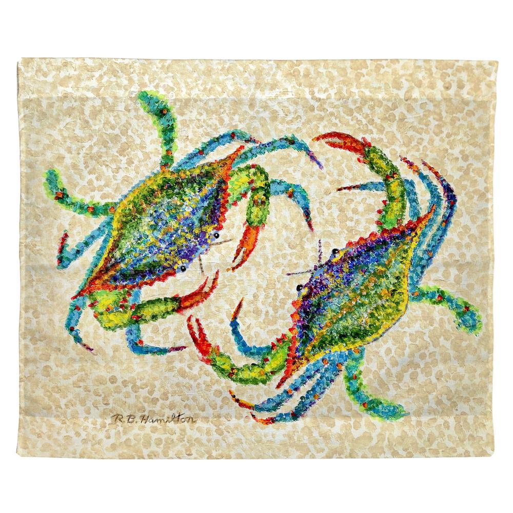 Crab Dance Outdoor Wall Hanging 24x30. Picture 1