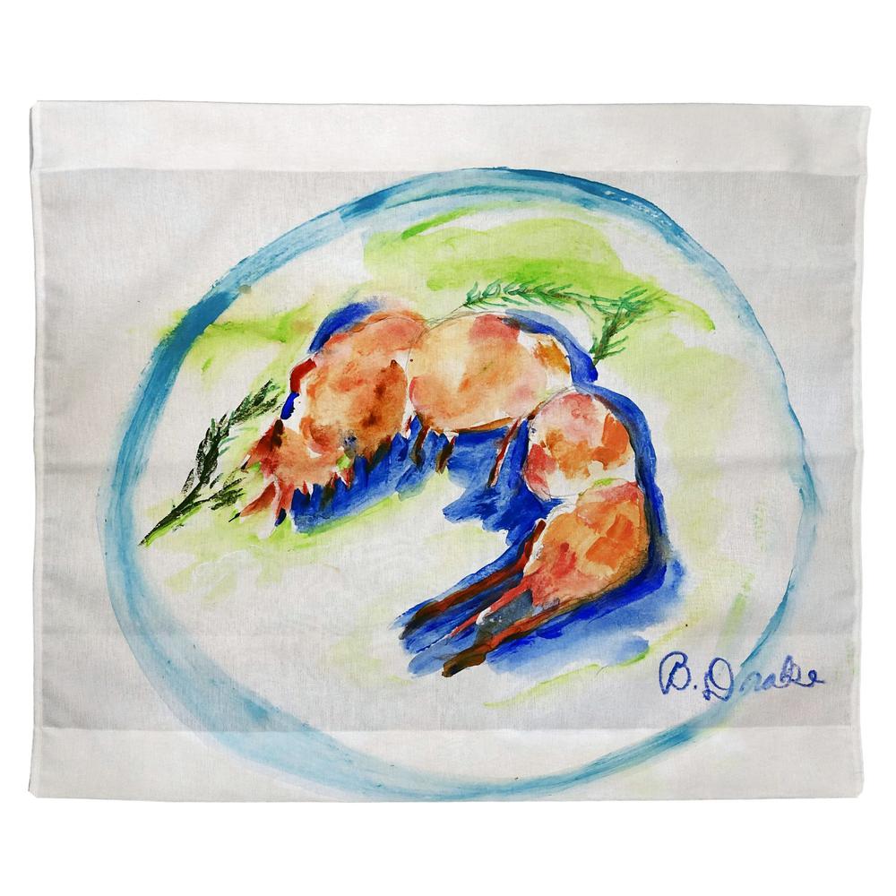 Shrimp Plate Outdoor Wall Hanging 24x30. Picture 1