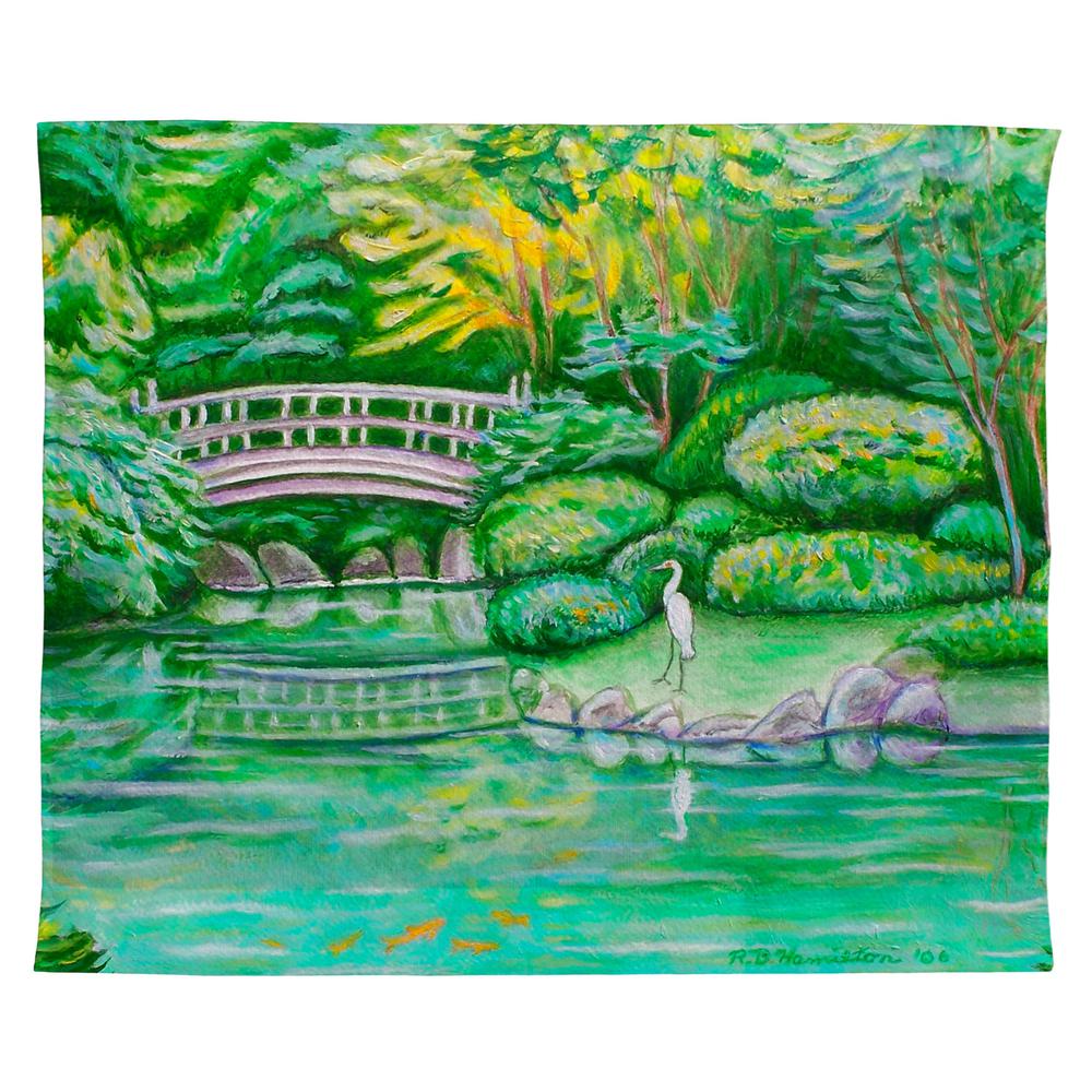 Japanese Garden Outdoor Wall Hanging 24x30. Picture 1
