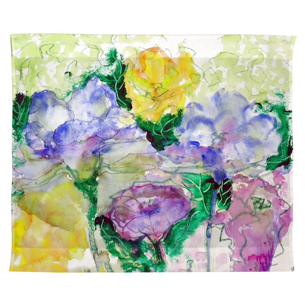 Watercolor Garden Outdoor Wall Hanging 24x30. Picture 1
