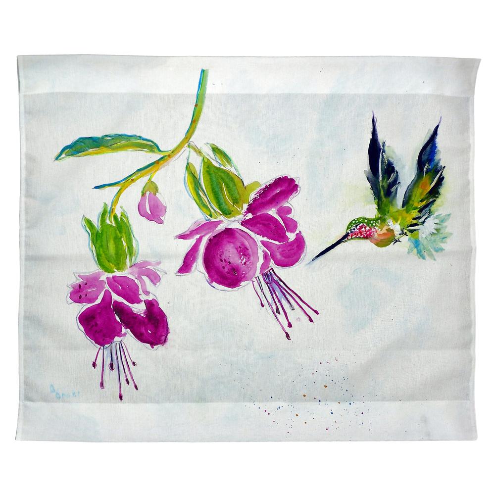 Purple Hummingbird Outdoor Wall Hanging 24x30. Picture 1