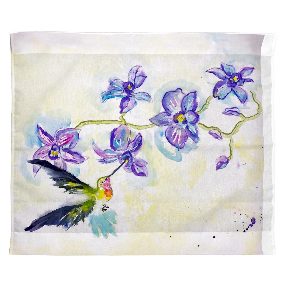 Hummingbird & Clematis Outdoor Wall Hanging 24x30. Picture 1