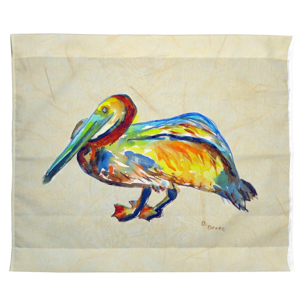 Gertrude Pelican B Outdoor Wall Hanging 24x30. Picture 1