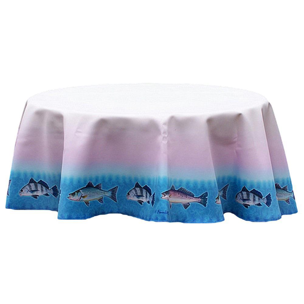 Assorted Fish Round Table Cloth 68. Picture 2