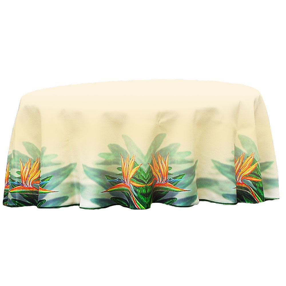 Bird of Paradise Flower Round Table Cloth 58. Picture 1
